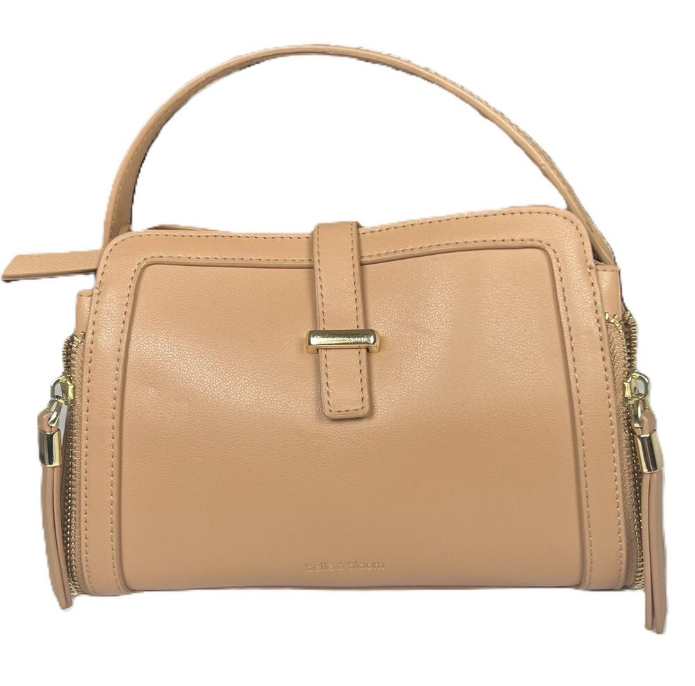 Belle & Bloom Your Girl Cross-Body Bag Handbag Purse Light Brown
